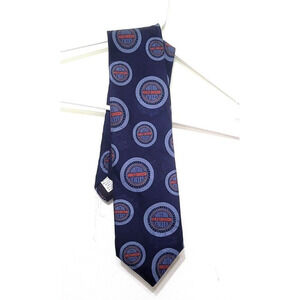 RM Style Vintage Harley Davidson Silk Tie Necktie Logo Spellout Ralph Marlin